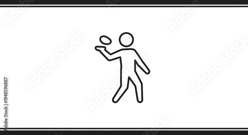 Person Throwing Stone Icon