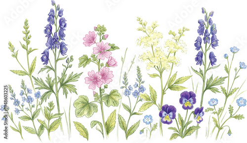 Vibrant isometric illustration showcasing a classic public park, with serene ponds, winding paths, green trees, benches, and monuments, perfect for city leisure and relaxation