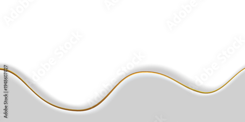 Abstract layers, paper carve background. Paper art style of nature concept design. Wavy layer of white paper casting shadow over background. Vector illustration