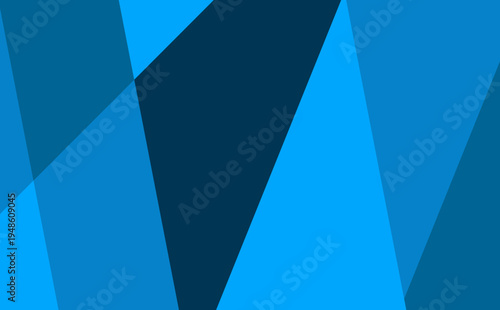 A modern abstract background featuring sharp overlapping polygons in various shades of blue, from bright azure to deep navy, creating a clean and dynamic mosaic.