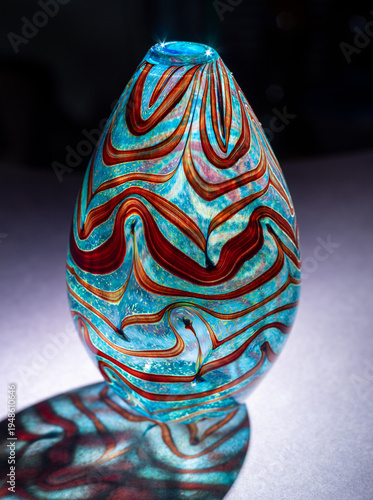 Vászonkép hand blown glass egg vase