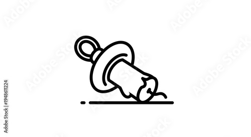 Candle stub, burnt out, extinguished, symbol of end, finished, final, dark, black and white icon