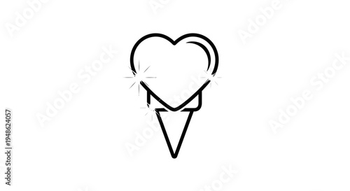 Heart Location Pin Icon, Love Map Marker, Romantic Destination Symbol