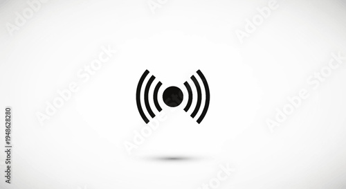 Wireless Signal Icon, Wi-Fi Symbol, Network Connection, Technology Concept