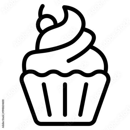 Cake icon vector illustration.