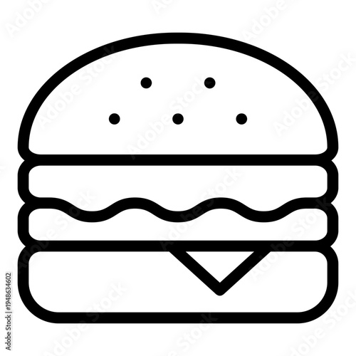 burger icon vector illustration.