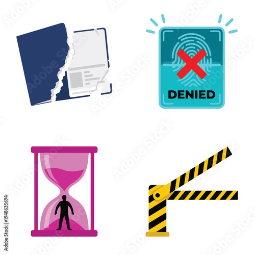 Statelessness Lost Identity and Border Rejection Concept Set