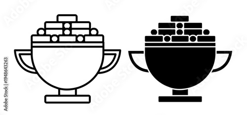Ramadan breakfast icons pack. vector illustrations designs