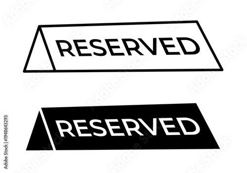 Reserved icons pack. vector illustrations designs