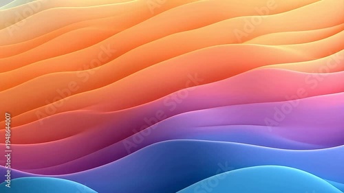 Digital technology rainbow color curve abstract  background