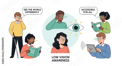 Low vision awareness and accessibility for all people.
