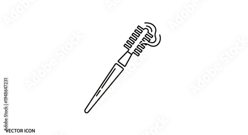 Mascara Wand Icon Vector Illustration - Beauty and Makeup Symbol
