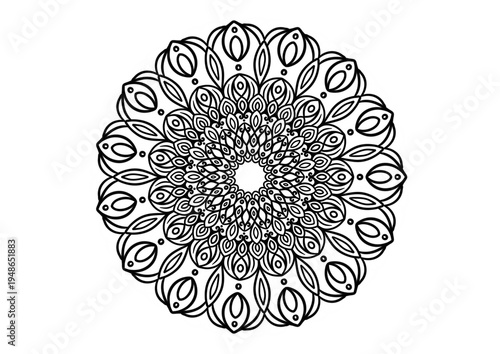 Mandala Flower practice for meditation art