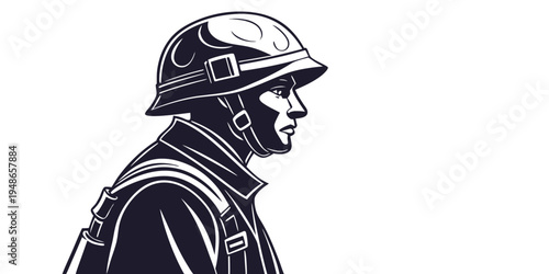 a man wearing a helmet and protective gear Vector