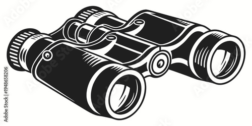 a pair of binoculars with a detailed design Vector