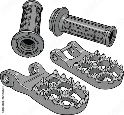 High Quality Motorcycle Sprocket and Chain Wheel Set with Axle Components