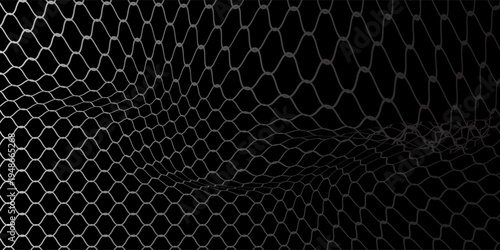 Curved net pattern. Seamless design for sportswear or equipment like soccer goals, volleyball nets, basketball hoops, hockey nets, and athletic gear.