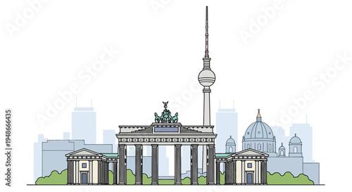 Brandenburg Gate Berlin Landmark Architecture.