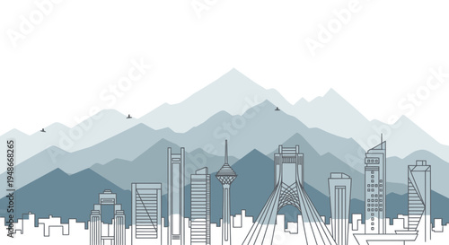 City Skyline with Modern Buildings.