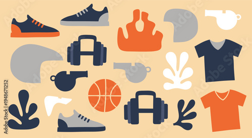 Sport and fitness equipment pattern design