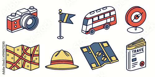 a collection of firefighter and emergency response related icons Vector