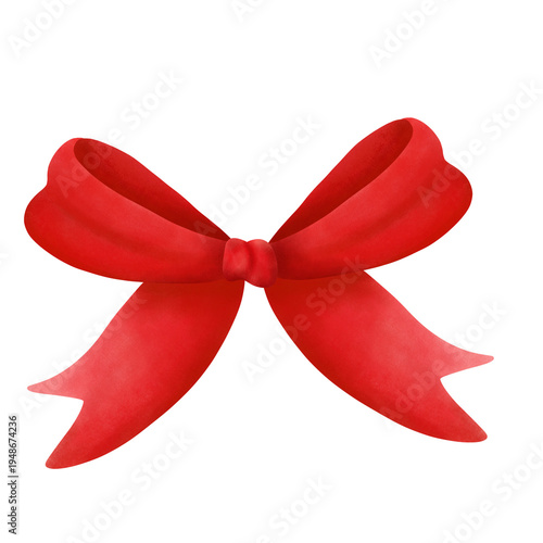 red ribbon bow