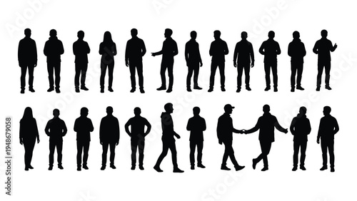 A comprehensive analysis of human silhouettes in various poses and gestures