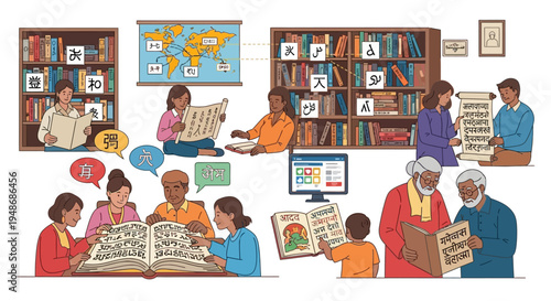 Flat_vector_of_community_library_scene_r_2_1772091580048.eps