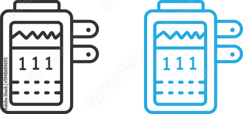Modern mobile POS Payment Device Icon.