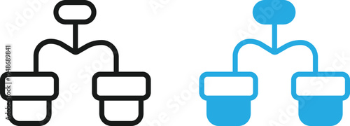 modern and unique  Network Connection Icon.