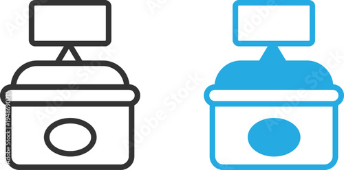 Modern and minimal  POS Terminal Machine Icon