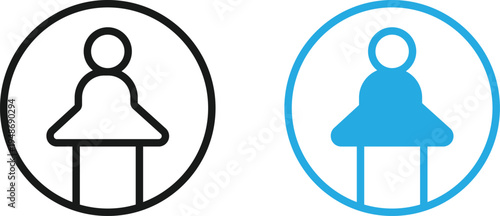 Modern and minimal Profile icon.