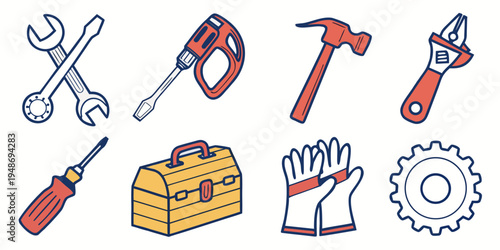 a collection of tools for various tasks and projects Vector