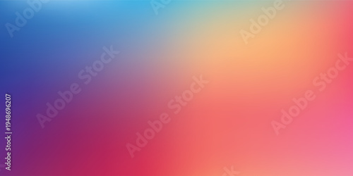 Vibrant colorful gradient background with smooth soft blur blending warm pinks, oranges and cool blues; versatile abstract backdrop for web, presentations, branding, posters, social media