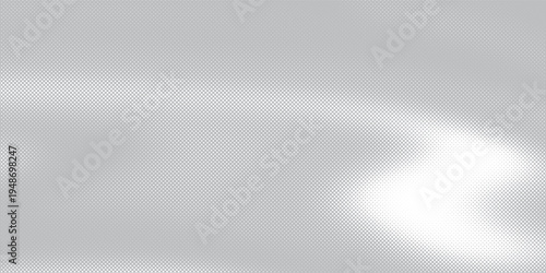 Minimal particle field background, soft gray surface with clustered micro dots forming subtle wave-like gradients.