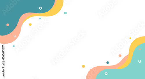 Abstract fluid shapes background, pastel colors, modern design, empty space for text