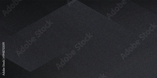 Black background with abstract 3d shape. Minimal concept design. Vector illustration