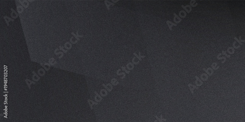 Black background with abstract 3d shape. Minimal concept design. Vector illustration