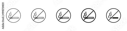 Smoking ban icon