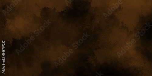 brown Black empty space dust cloud explosion. red smoke or fog color isolated on transparent dark cloudscape atmosphere background. Black and brown watercolor grunge texture.	