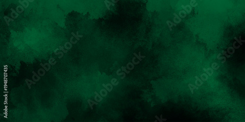 abstract cloud and vapor texture background. Black and Green smoke aquarelle smudge illustration smooth grungy smokey light pastel colors ink glow. Teal color powder explosion	

