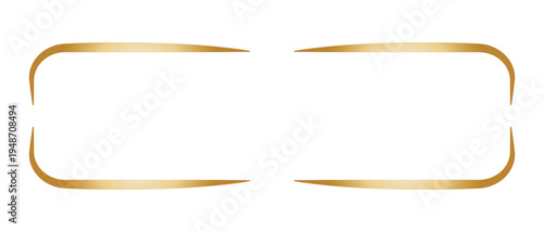 丸みのあるゴールドのコーナーフレーム｜サイズ調整可能