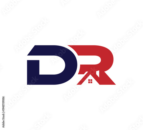 Logo initial Vector Real Estate / Realty DR