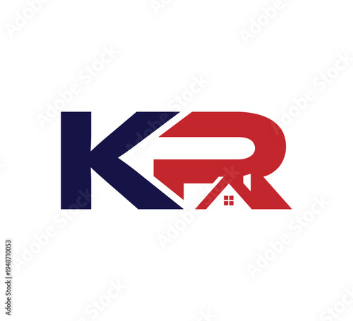 Logo initial Vector Real Estate / Realty KR