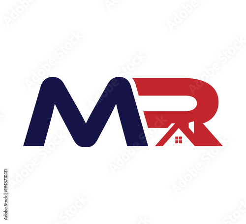 Logo initial Vector Real Estate / Realty MR