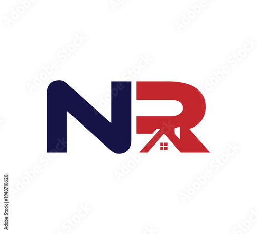 Logo initial Vector Real Estate / Realty NR