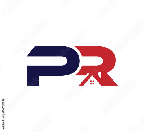 Logo initial Vector Real Estate / Realty PR