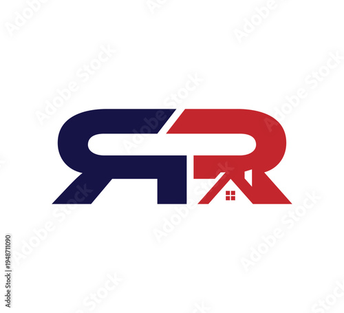 Logo initial Vector Real Estate / Realty RR