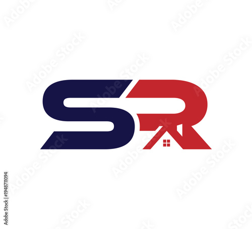 Logo initial Vector Real Estate / Realty SR