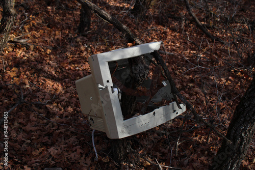 Wallpaper Mural old tv in a tree Torontodigital.ca